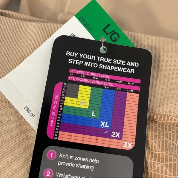 Bali Comfort Revolution Seamless High Waisted Thigh Slimmer Shapewear Large - Picture 16 of 16